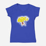 Super Adventure Time-Womens-V-Neck-Tee-Art_Of_One