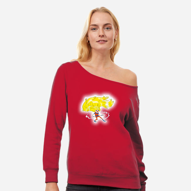 Super Adventure Time-Womens-Off Shoulder-Sweatshirt-Art_Of_One