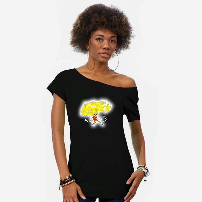 Super Adventure Time-Womens-Off Shoulder-Tee-Art_Of_One