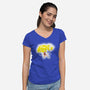 Super Adventure Time-Womens-V-Neck-Tee-Art_Of_One