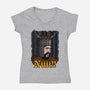 God Please Ni!-Womens-V-Neck-Tee-Raffiti