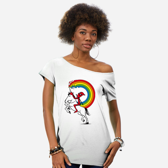 Rainbowgasm-Womens-Off Shoulder-Tee-CappO