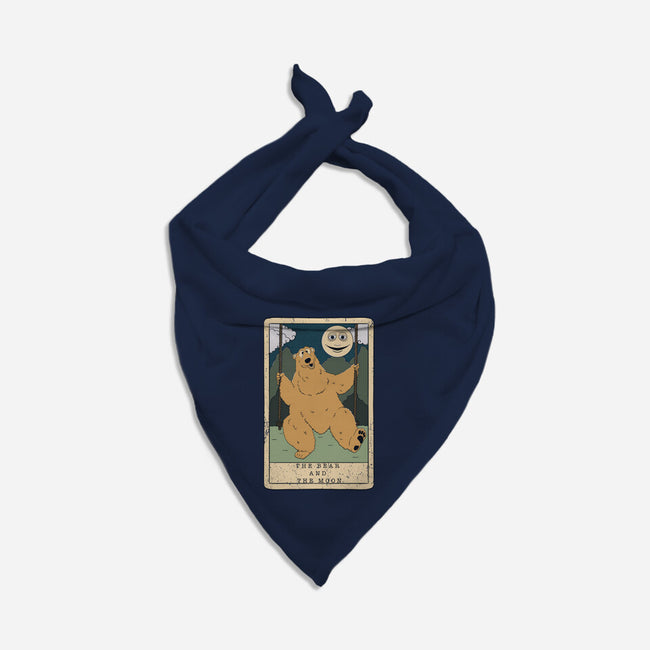 The Bear And The Moon-Dog-Bandana-Pet Collar-Claudia