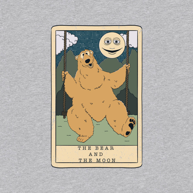 The Bear And The Moon-Womens-Fitted-Tee-Claudia