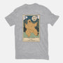 The Bear And The Moon-Womens-Fitted-Tee-Claudia