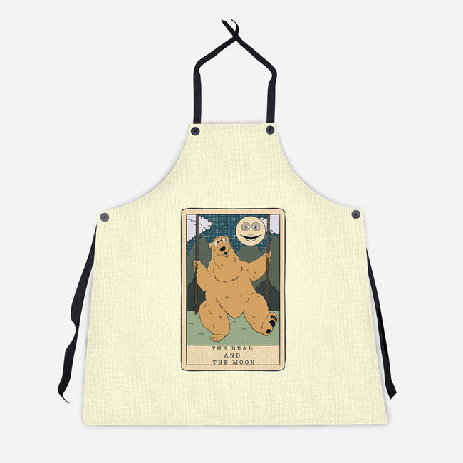 The Bear And The Moon-Unisex-Kitchen-Apron-Claudia