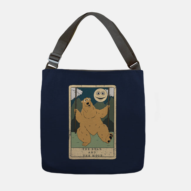 The Bear And The Moon-None-Adjustable Tote-Bag-Claudia