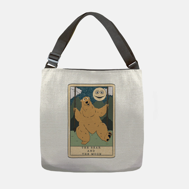 The Bear And The Moon-None-Adjustable Tote-Bag-Claudia