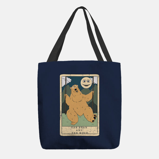 The Bear And The Moon-None-Basic Tote-Bag-Claudia