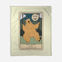 The Bear And The Moon-None-Fleece-Blanket-Claudia