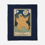 The Bear And The Moon-None-Fleece-Blanket-Claudia