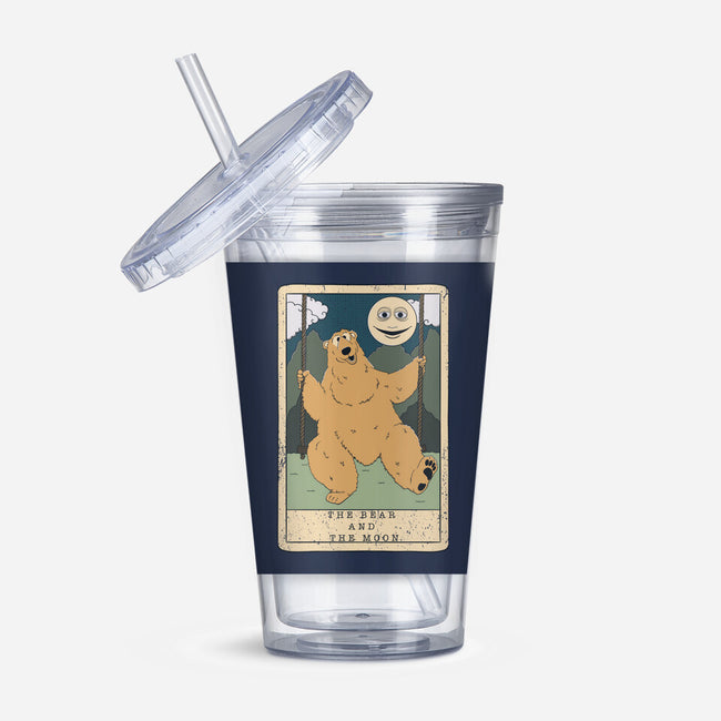 The Bear And The Moon-None-Acrylic Tumbler-Drinkware-Claudia