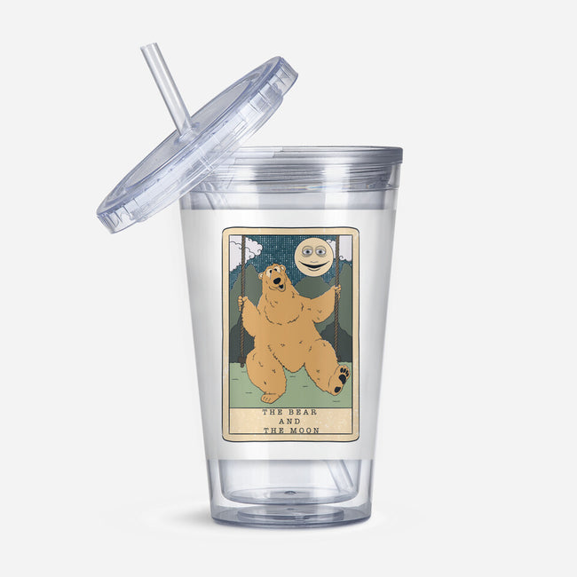 The Bear And The Moon-None-Acrylic Tumbler-Drinkware-Claudia