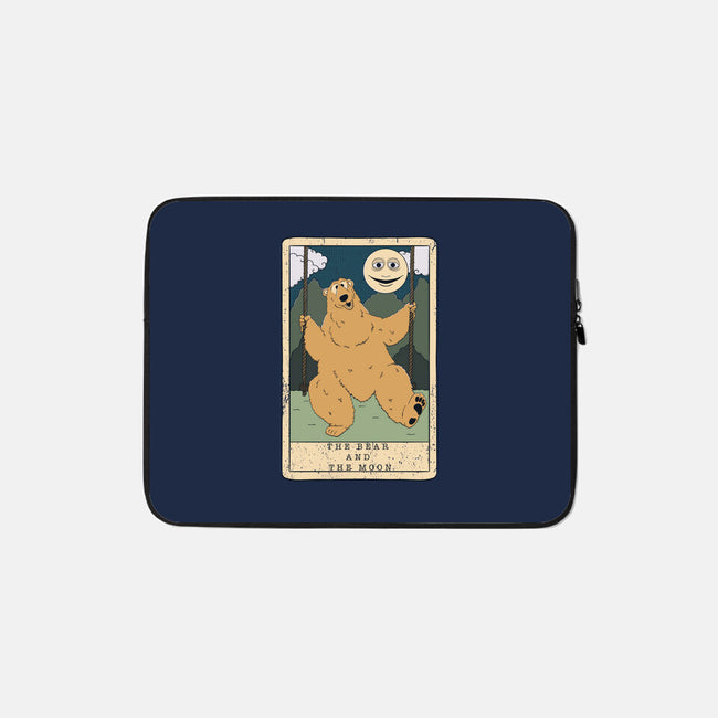 The Bear And The Moon-None-Zippered-Laptop Sleeve-Claudia