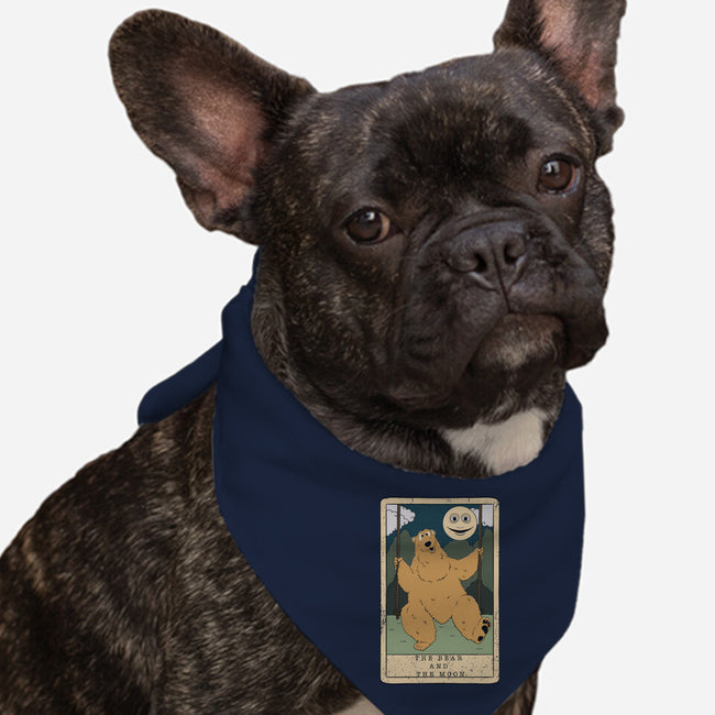 The Bear And The Moon-Dog-Bandana-Pet Collar-Claudia