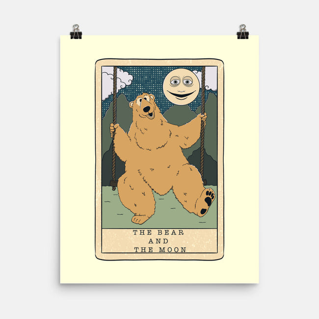 The Bear And The Moon-None-Matte-Poster-Claudia