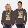 The Bear And The Moon-Unisex-Crew Neck-Sweatshirt-Claudia