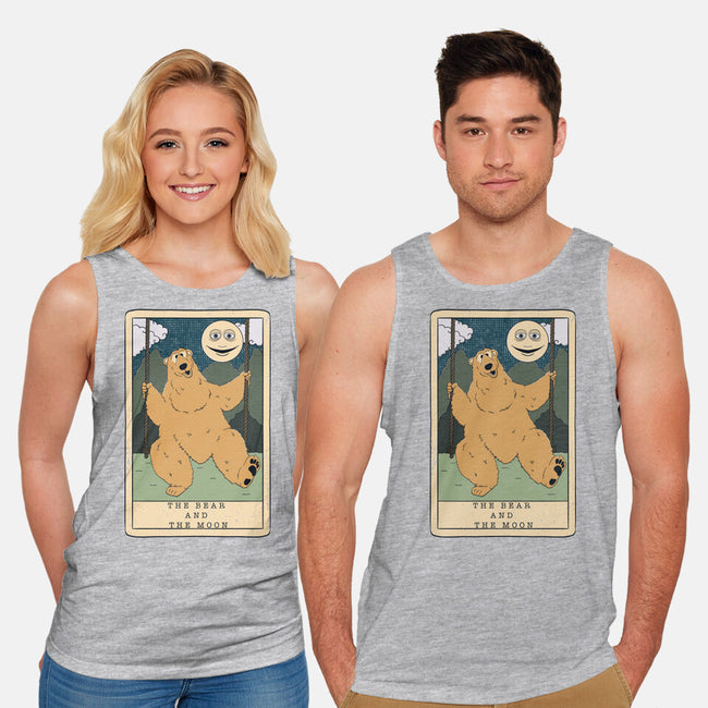 The Bear And The Moon-Unisex-Basic-Tank-Claudia