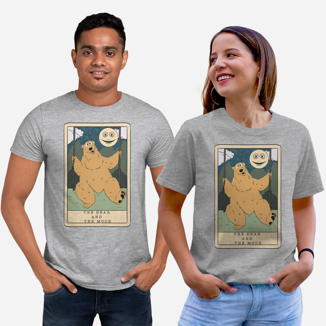 The Bear And The Moon-Unisex-Basic-Tee-Claudia