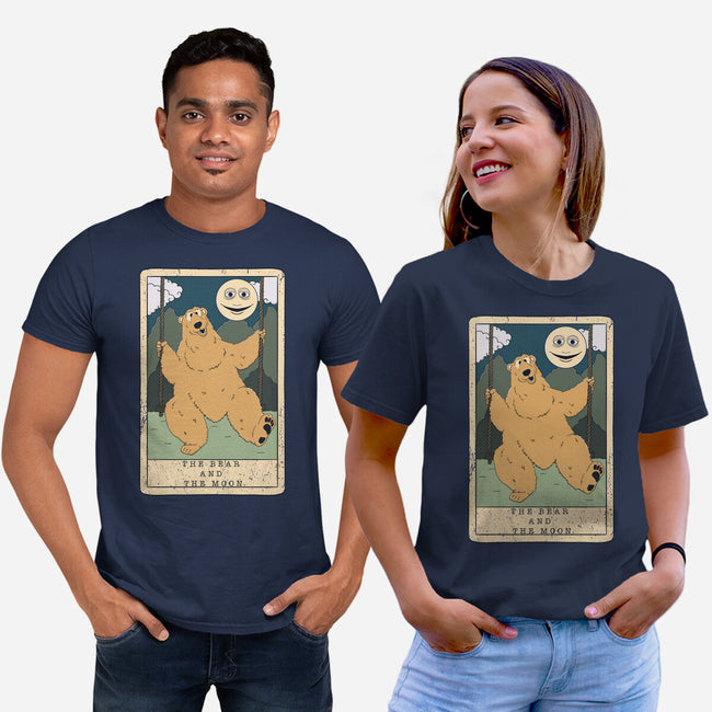 The Bear And The Moon-Unisex-Basic-Tee-Claudia