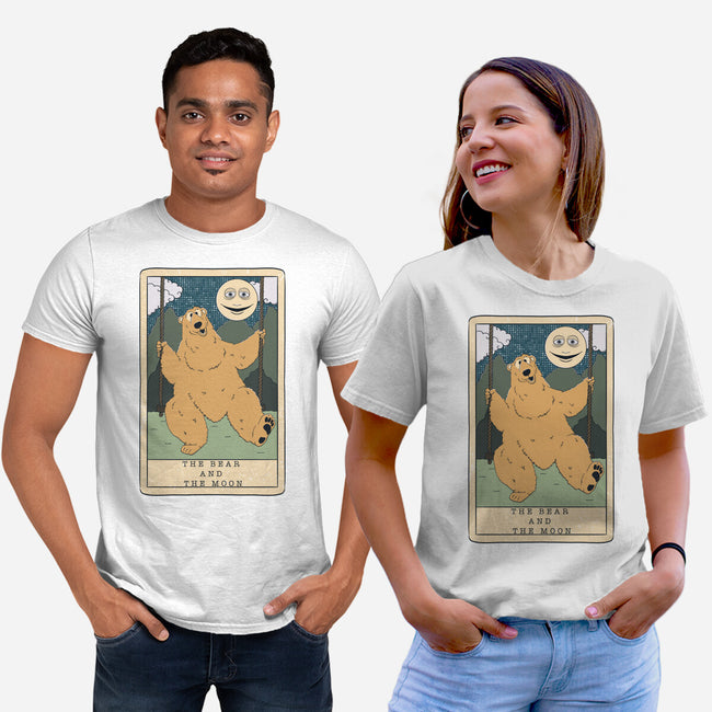 The Bear And The Moon-Unisex-Basic-Tee-Claudia