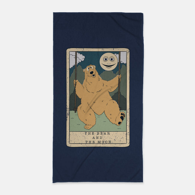 The Bear And The Moon-None-Beach-Towel-Claudia