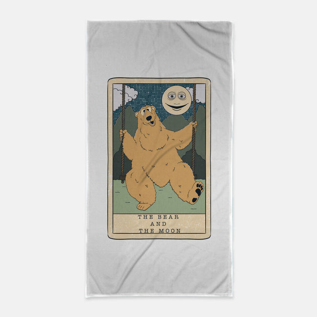 The Bear And The Moon-None-Beach-Towel-Claudia