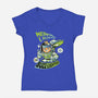 Cat Lightyear-Womens-V-Neck-Tee-Julio