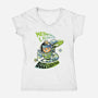 Cat Lightyear-Womens-V-Neck-Tee-Julio