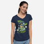 Cat Lightyear-Womens-V-Neck-Tee-Julio