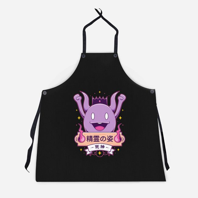 Cute Death God-Unisex-Kitchen-Apron-Alundrart