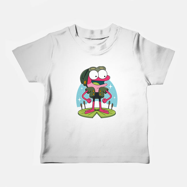 Pink Frog-Baby-Basic-Tee-Alundrart