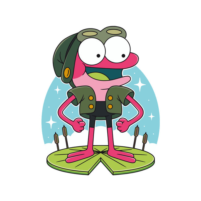 Pink Frog-Womens-Off Shoulder-Sweatshirt-Alundrart