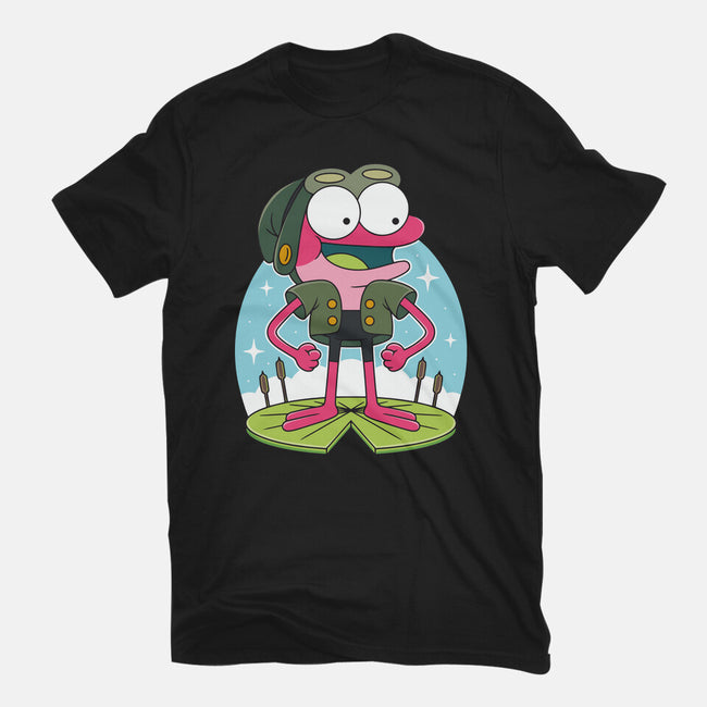 Pink Frog-Unisex-Basic-Tee-Alundrart