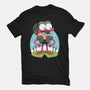 Pink Frog-Womens-Fitted-Tee-Alundrart