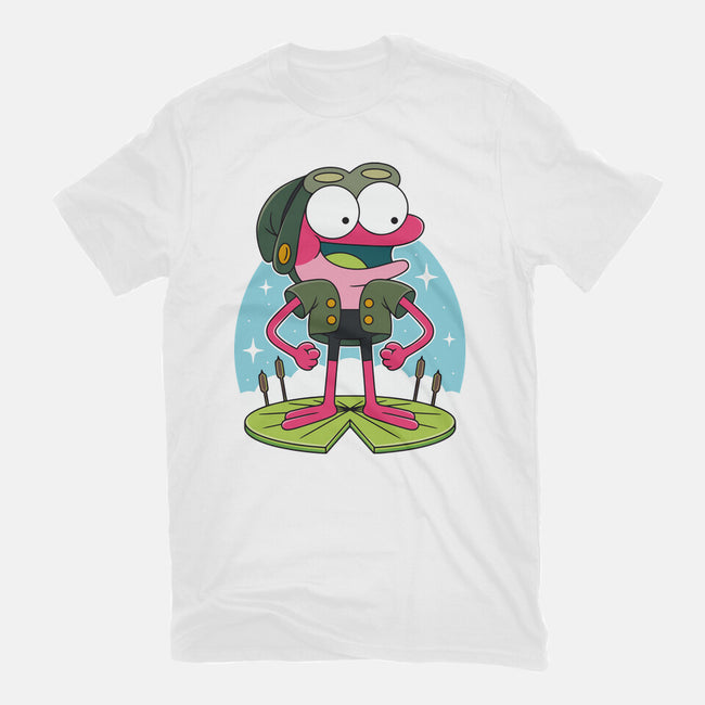 Pink Frog-Unisex-Basic-Tee-Alundrart