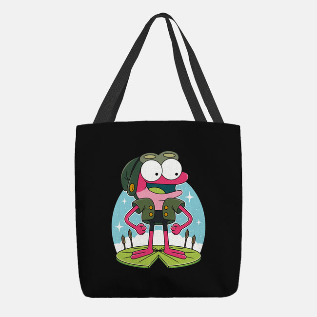 Pink Frog-None-Basic Tote-Bag-Alundrart