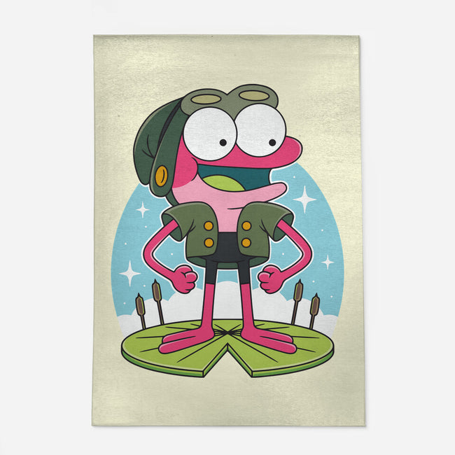 Pink Frog-None-Indoor-Rug-Alundrart