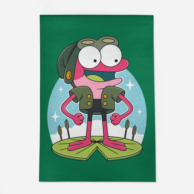 Pink Frog-None-Indoor-Rug-Alundrart