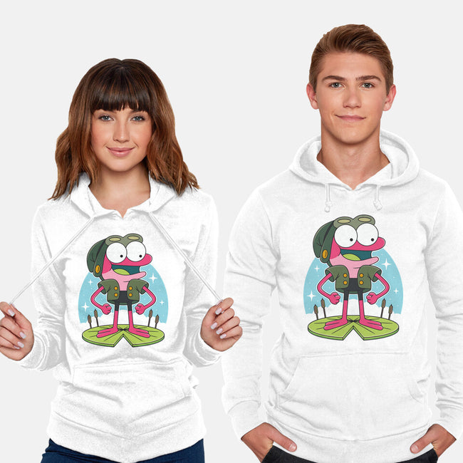 Pink Frog-Unisex-Pullover-Sweatshirt-Alundrart