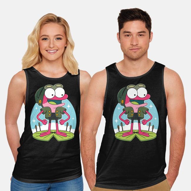 Pink Frog-Unisex-Basic-Tank-Alundrart