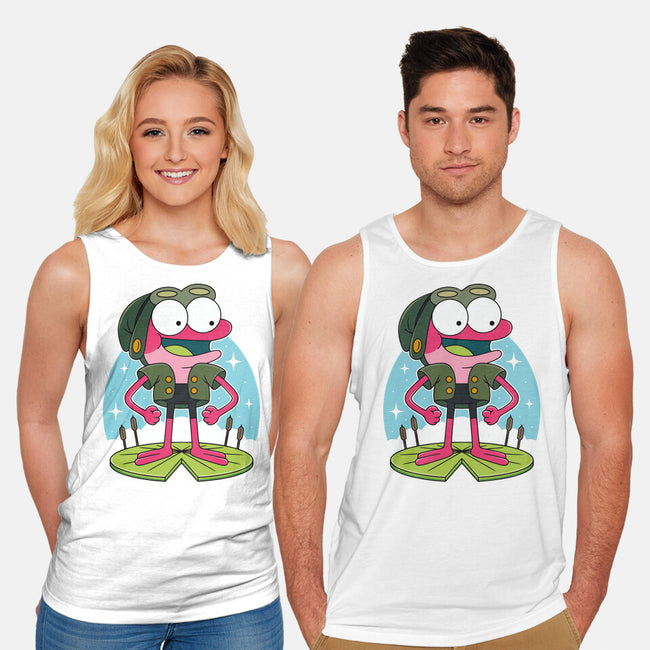 Pink Frog-Unisex-Basic-Tank-Alundrart