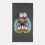 Pink Frog-None-Beach-Towel-Alundrart