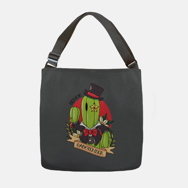 Senor Sabotender-None-Adjustable Tote-Bag-Alundrart