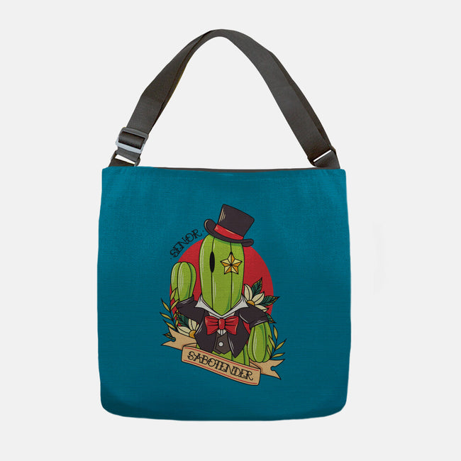 Senor Sabotender-None-Adjustable Tote-Bag-Alundrart