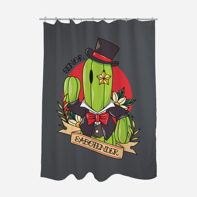 Senor Sabotender-None-Polyester-Shower Curtain-Alundrart