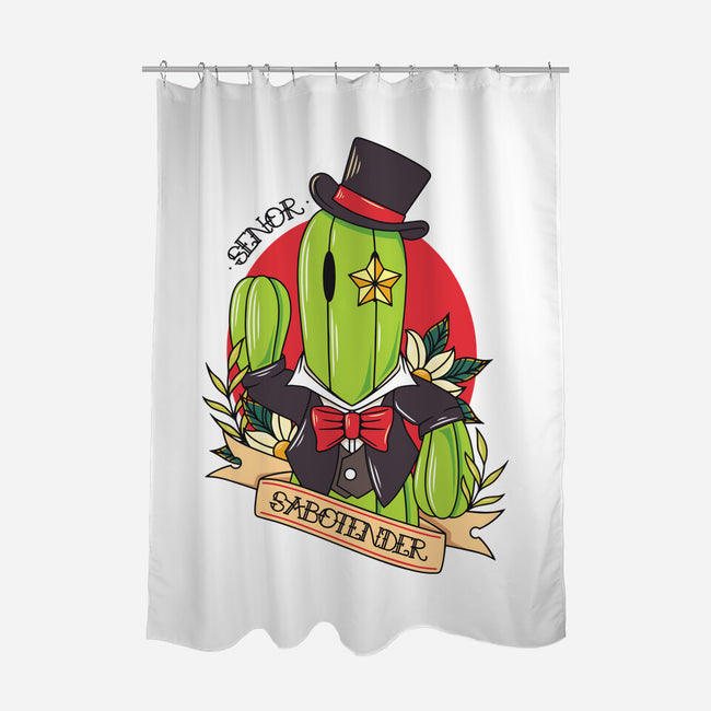 Senor Sabotender-None-Polyester-Shower Curtain-Alundrart