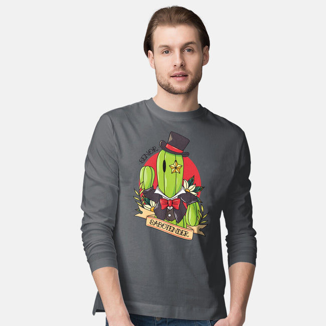 Senor Sabotender-Mens-Long Sleeved-Tee-Alundrart