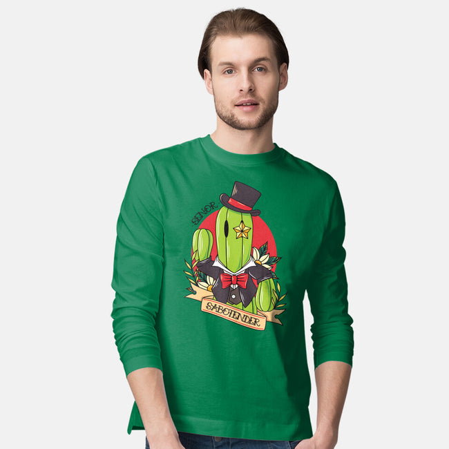 Senor Sabotender-Mens-Long Sleeved-Tee-Alundrart