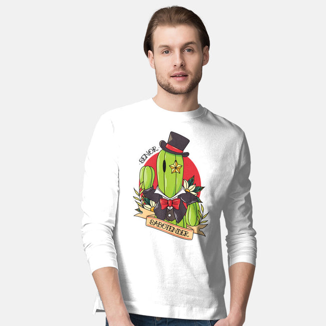 Senor Sabotender-Mens-Long Sleeved-Tee-Alundrart